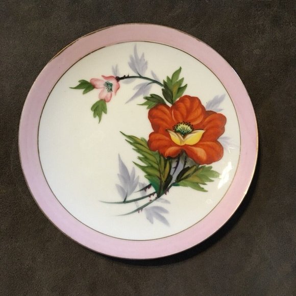 Halsey Fifth Japan Other - Vintage 7" Floral Halsey Fifth Japan Plate